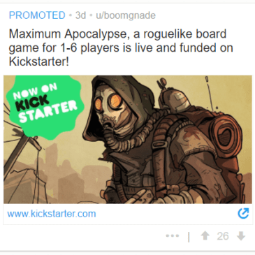 Advertising your Kickstarter on Reddit